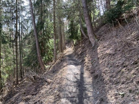 Remontée en direction de la route