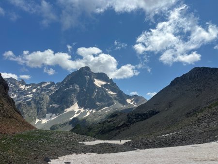 Le Sirac et le glacier de Vallonpierre.