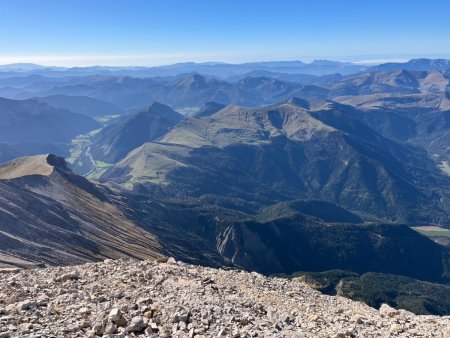 Du sommet, vue Sud-Ouest 