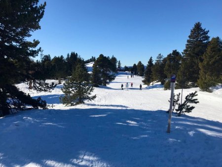 Côtoiement des pistes au retour