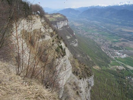 On surplombe la vallée du Grésivaudan.