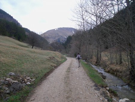 Sur la piste, dans le Vallon des Amayères