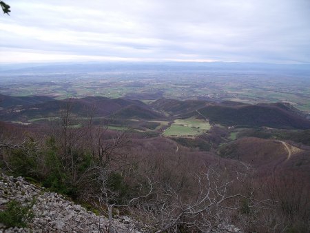 La plaine de Valence en montant