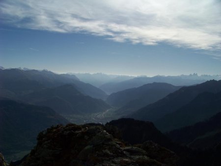 La Maurienne vue du sommet.