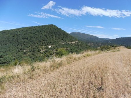 Alto de la Peña 799m . Une vue vers le nord et la piste qu’on suivra.