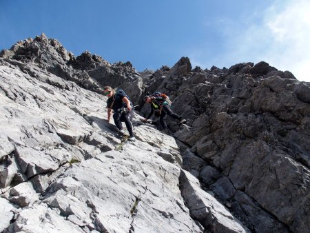 Contournement d’un ressaut sur la crête