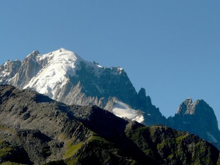 L’Aiguille Verte et les Drus.