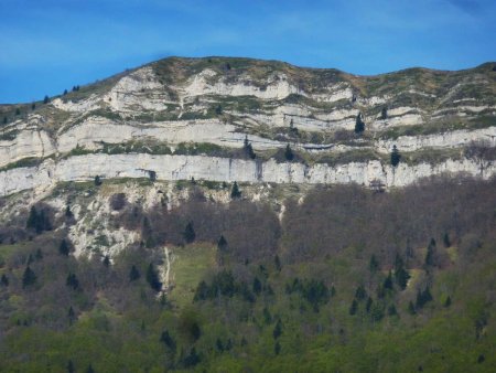 Vue de la partie centrale de la vire 