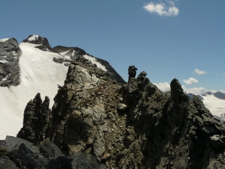 Dernier regard en arrière sur la Punta Percià Sud.