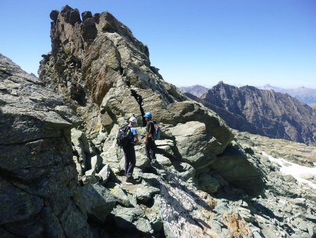 Arrivée au Passo Del Lousiras