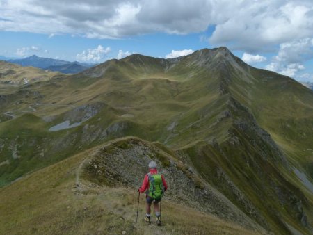 En route vers le Col de Corne Noire