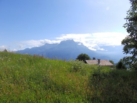 Le massif des Fiz vu de Frébouge-d’en-Haut.