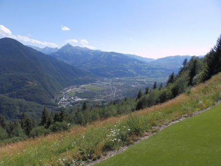 De Plaine Joux, vue vers la vallée de l’Arve.