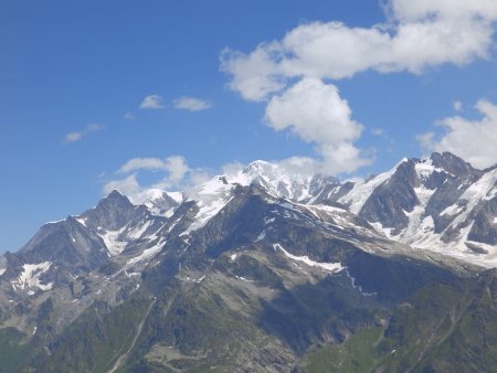 Zoom sur le Mont Blanc.