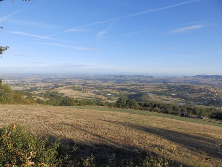 Vue vers les Alpes.