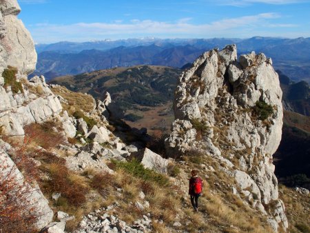 Descente vers le lac de Peyssier