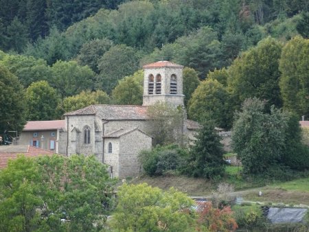 Église de Palogneux vue du Puy de Chavanne