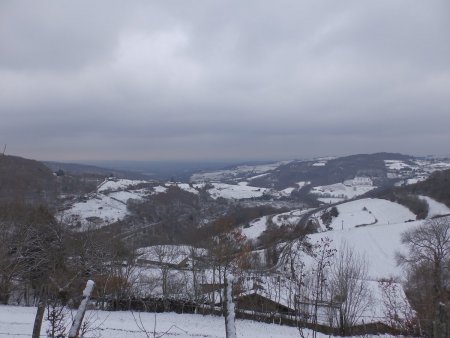 Vue depuis le chemin en contrebas de la table d’orientation avant Rochefort.