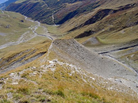 La moraine de descente