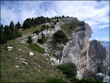 Sur la crête du Rocher du Midi.