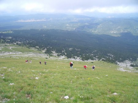 Montée finale vers la crête