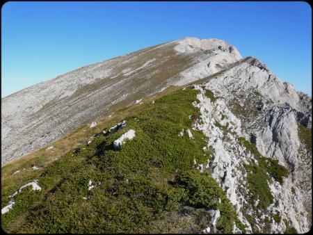 La suite de la progression sur la crête.