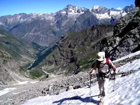 Les derniers mètres avant le Col de Val Estrèche.