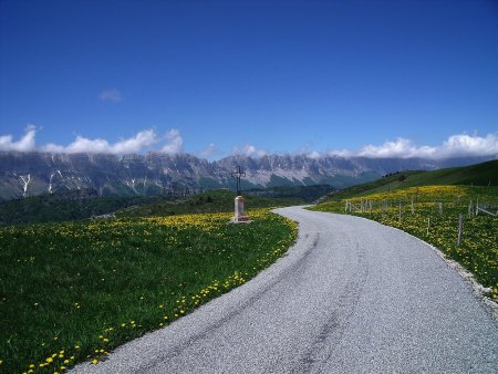 Sur la petite route, vue vers le nord