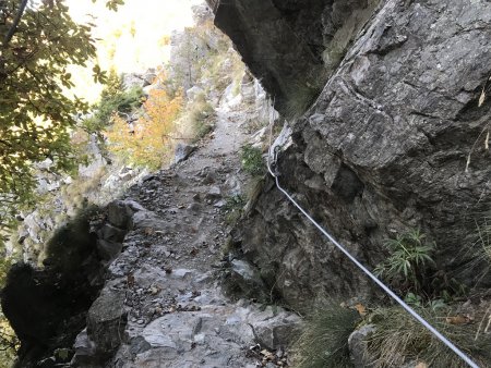  Petit passage câblé au Pas de Galiane