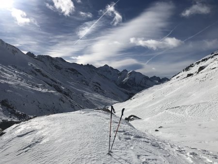 Vue rétro vers le Vallon de montée