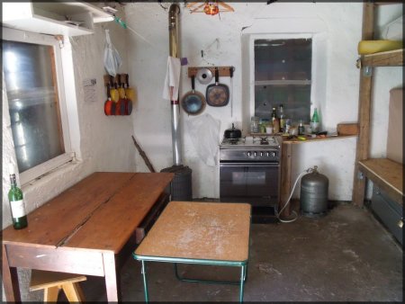  La Cabane de Vaudaine, l’intérieur.