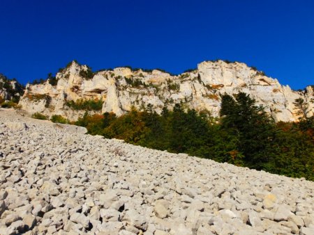 Sur la rive gauche de la Combe de Veyranche.