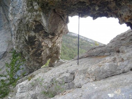 Dans l’arche : vue vers le sud