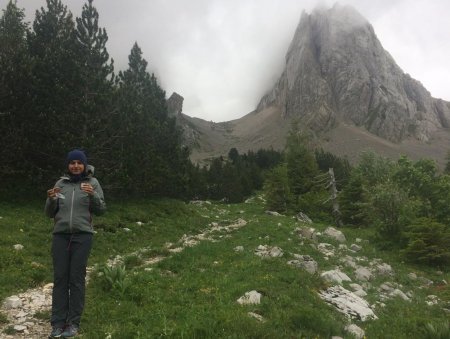 En montant au col des Aiguilles depuis la Jarjatte