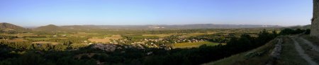 Panorama vers l’ouest et le massif Central.